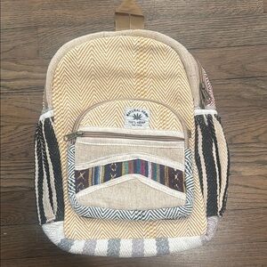 Hemp Woven Backpack